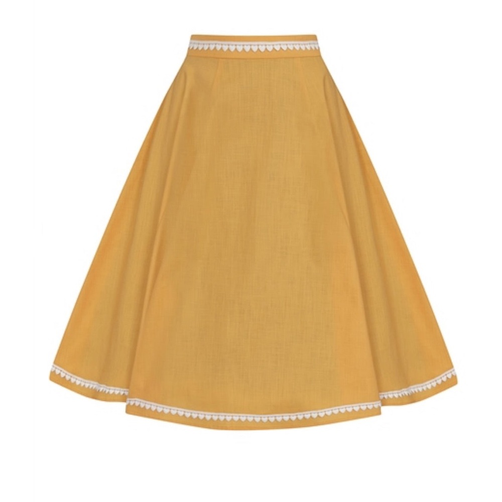 Collectif Heart-Trimmed Skirt